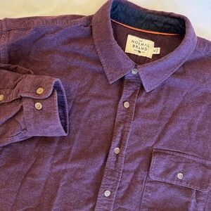 The Normal Brand Shirt Mens Size XL Plum Purple Long Sleeve Flannel